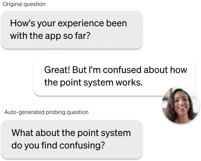 Dynamic questions feature